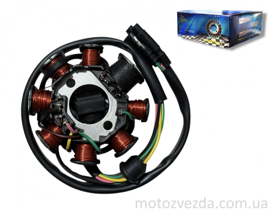 Генератор (статор) CB125/150 7+1 2 отвори "LIPAI"