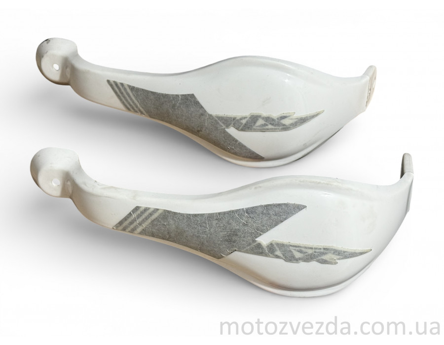 Защита рук на руль (пара) мото Белый (Taiwan)