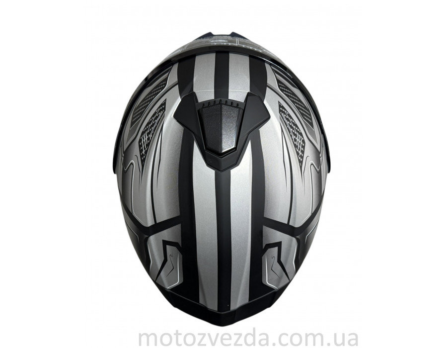 Шлем (закрытый) черно-серый 333 №21 Size: S