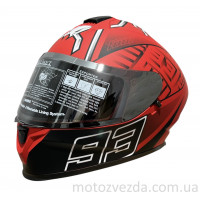 Шлем (закрытый) красный 333 №20 Size: M