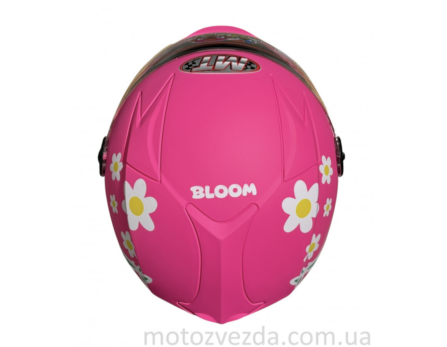 Шлем детский закрытый белое стекло HF-909 MATT PINK/E40 размер: S