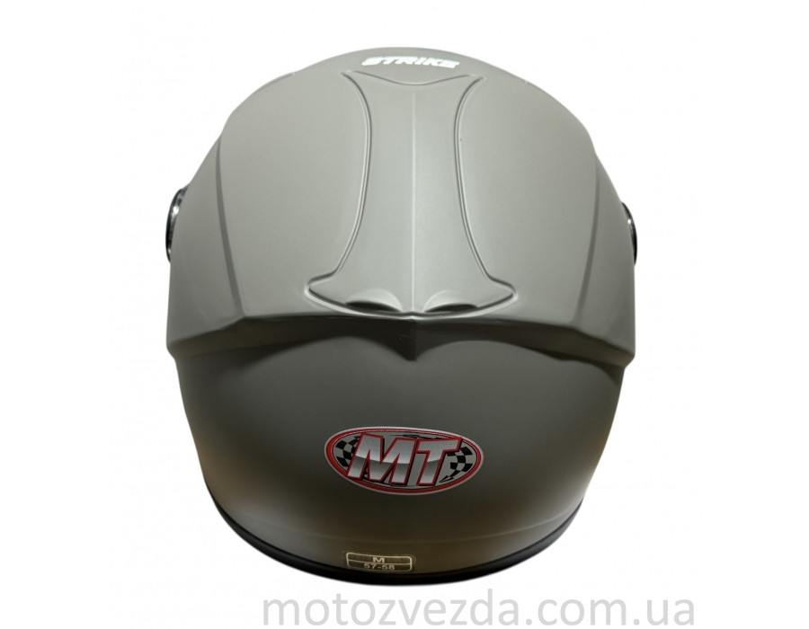 Шлем детский закрытый белое стекло HF-909 MATT DARK GREY/STRIKE размер: M
