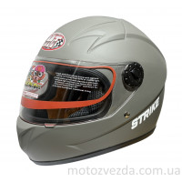 Шолом дитячий закритий біле скло HF-909 MATT DARK GREY/STRIKE розмір: S