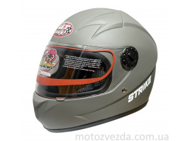 Шлем детский закрытый белое стекло HF-909 MATT DARK GREY/STRIKE размер: S