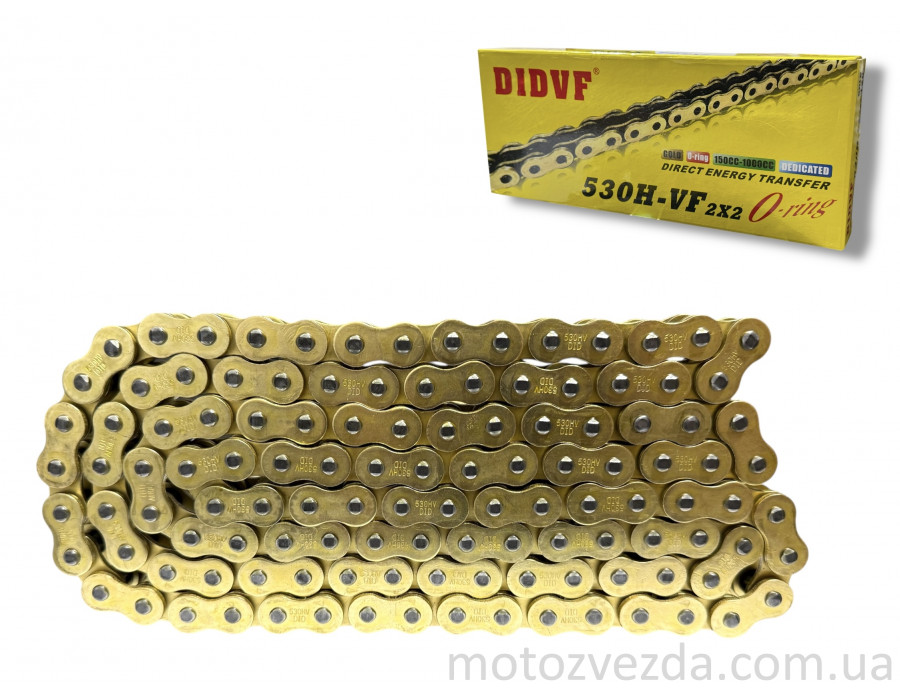 Цепь трансмиссии 530HV‑120L сальниковая, GOLD "DIDVF"