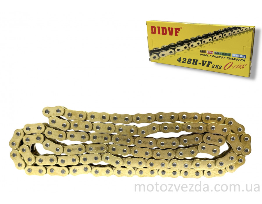 Цепь трансмиссии 428HV‑118L сальниковая, GOLD "DIDVF"