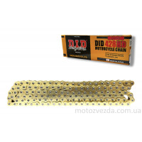Цепь трансмиссии 428HD‑128L усиленная, GOLD "DID"