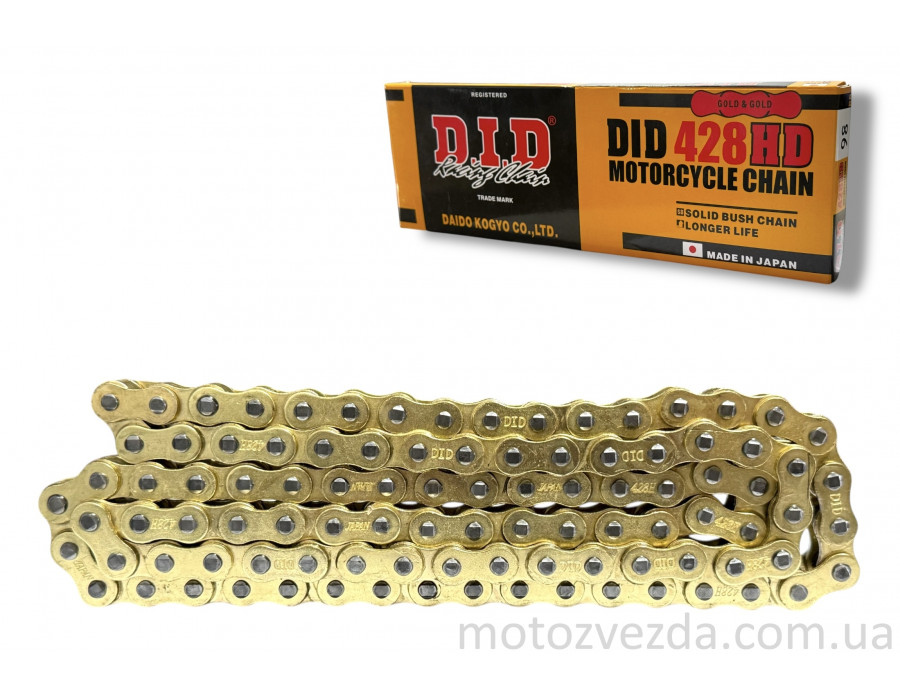 Ланцюг трансмісії 428HD‑98L посилений, GOLD "DID"
