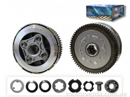 Кошик зчеплення YX140, YX160, ZS155 напівавтомат 67T, 5 дисків, 4 болти 'LIPAI'