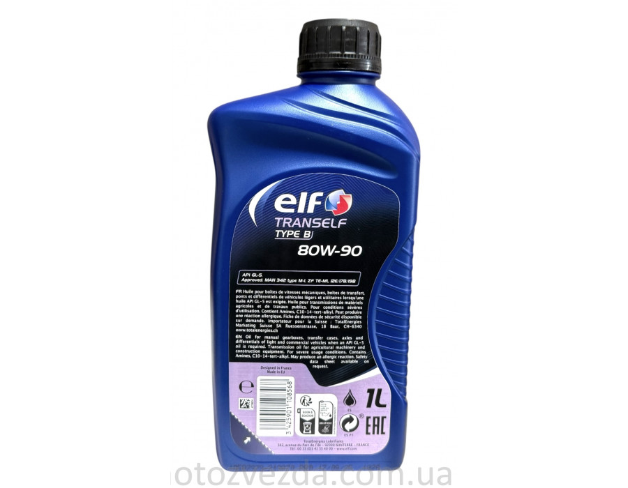 Elf Tranself Type B GL-5 80W-90 (1 л) трансмісійна олива
