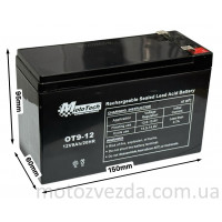 Акумулятор OT9-12 12V9Ah MotoTech