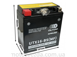 Акумулятор OUTDO UTX16-BS (MF)