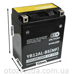 Акумулятор OUTDO YB12AL-BS (MF)