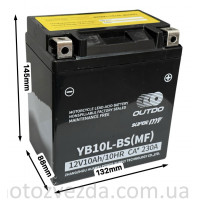 Акумулятор  OUTDO YВ10L-BS (MF)