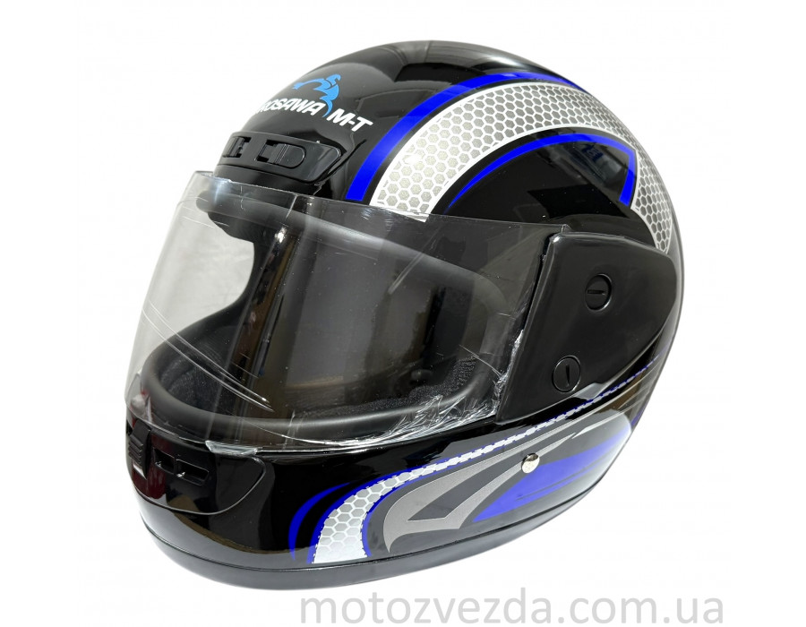 Шолом закритий HF-101 Q233-BL Чорний KUROSAWA-MT (size: M)