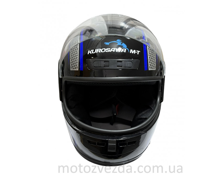 Шолом закритий HF-101 Q233-BL Чорний KUROSAWA-MT (size: M)