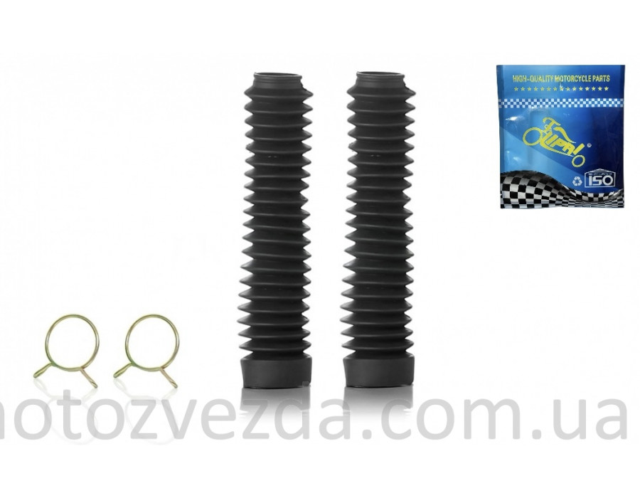 Гофры вилки универсальные d-25/45, L-200 черные +хомуты 'LIPAI'