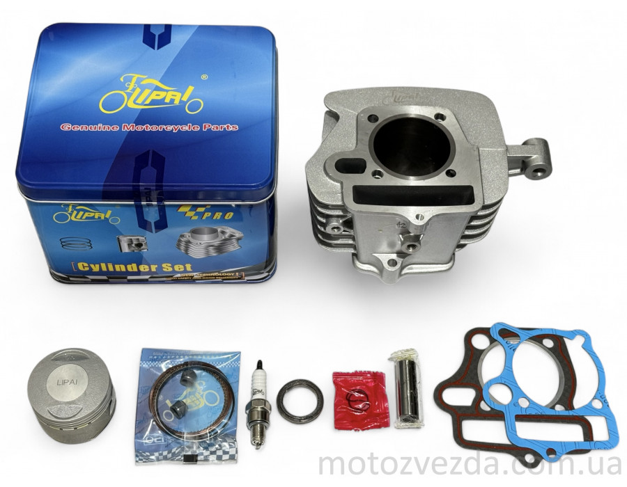 Поршневий комплект YX125/JH125 (154FMI) D54, p14, h78.3, алюміній, вухо #PRO 'LIPAI'