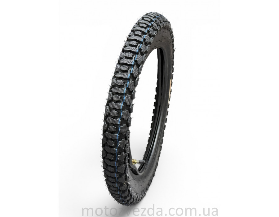 Гума 17" 3.00-17 TT шипована + камера "PERFECT" 435 Китай
