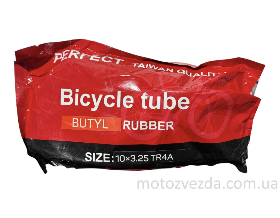 Камера на электросамокат 10x3.25 'PERFECT' прямой вентель , Китай BUTYL
