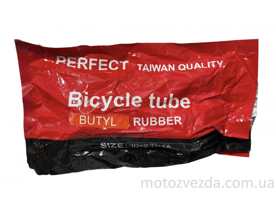 Камера на электросамокат 10x2 'PERFECT' прямой вентель , Китай BUTYL