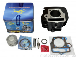 Поршневой комплект Delta 125, ATV125 D54, p14, h78, алюминий #PRO 'LIPAI' (черная)