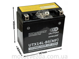 Акумулятор OUTDO UTX14L-BS (MF)