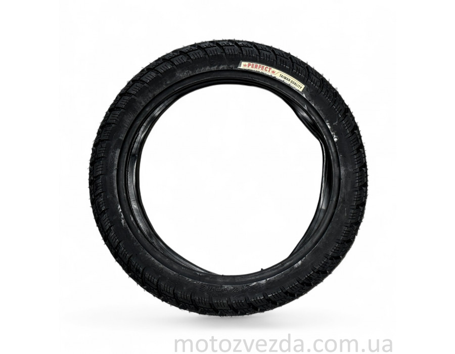 Гума 17" 2.75-17 TT "PERFECT" + камера , дорож PF-330 Китай