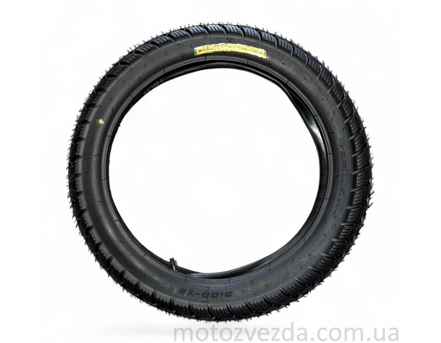 Гума 18" 3.00-18 TT "PERFECT" + камера , дорож PF-551 Китай