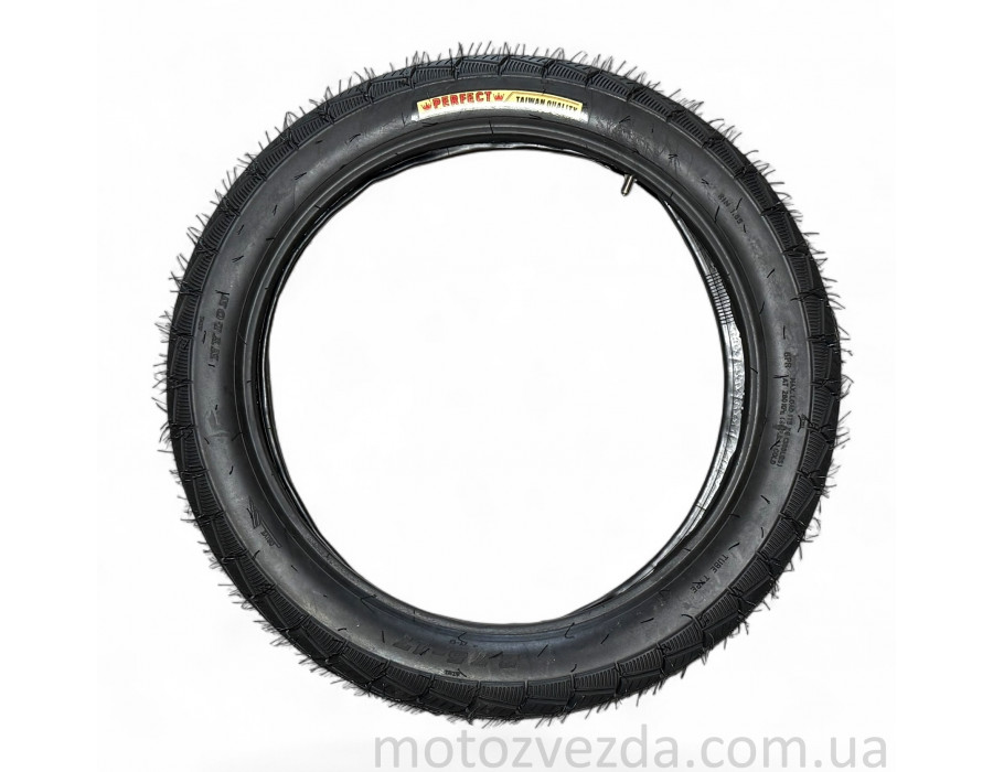 Гума 17" 2.75-17 TT "PERFECT" + камера , дорож PF-341 Китай