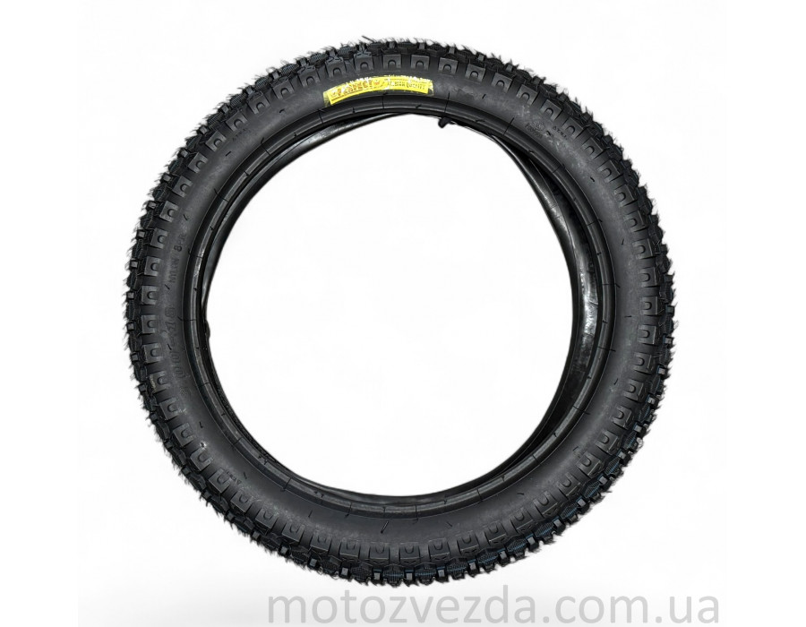 Гума 18" 3.00-18 TT "PERFECT" + камера , шип PF-555 Китай
