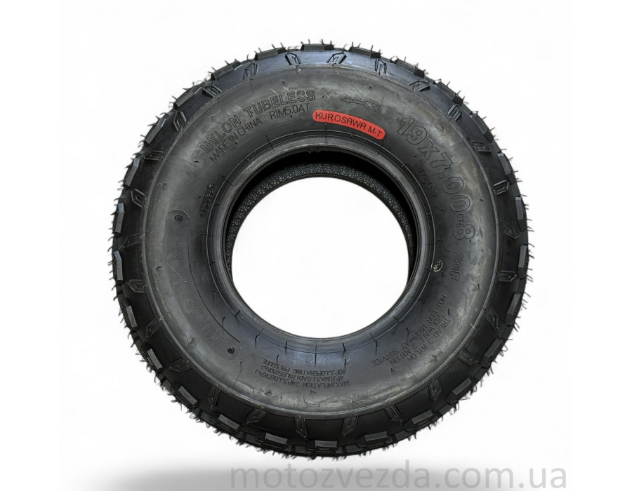 Резина ATV 19*7-8 TL L6106 KUROSAWA M-T (CH)
