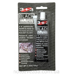 RTV Силікон герметик (чорний) SIL BLACK (BLACK SILICON -62c - +232c) 100g 