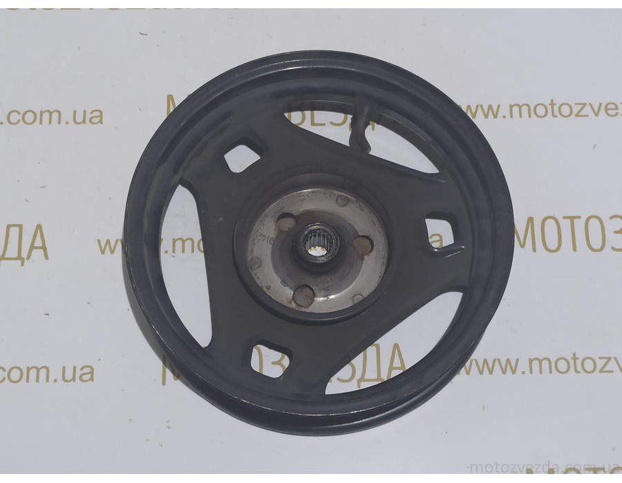 Диск задний Suzuki J 10x2.15 DOT Lets/AD (длина шлицов 350mm.) чёрный