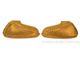 Скло поворотів оранжеве задне SUZUKI LET'S/ LETS II /LETS NEW (пара)