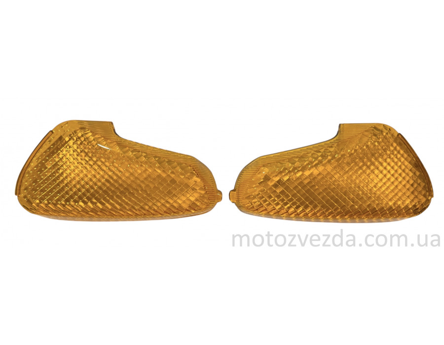 Стекла поворотов оранжевые задние SUZUKI LET'S/ LETS II /LETS NEW (пара)