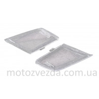 Стекла поворотов передние (белые) HONDA TACT AF-24 (пара)