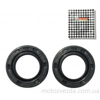 Сальники коленвала HONDA TACT/DIO 2шт(15.6*25.5*7)  Тонкий