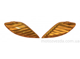 Скло поворотів передні пари YAMAHA JOG SA-16/SA-36/SA-39 (помаранчеві).