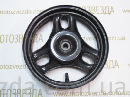 Диск задний J10X2.15 DOT 111mm. Honda Dio AF-61 / AF-62 / AF-67 / AF-68 / AF-70 Japan ( Чёрный )