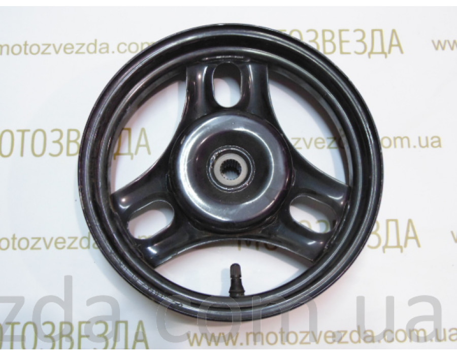 Диск задний J10X2.15 DOT 111mm. Honda Dio AF-61 / AF-62 / AF-67 / AF-68 / AF-70 Japan ( Чёрный )