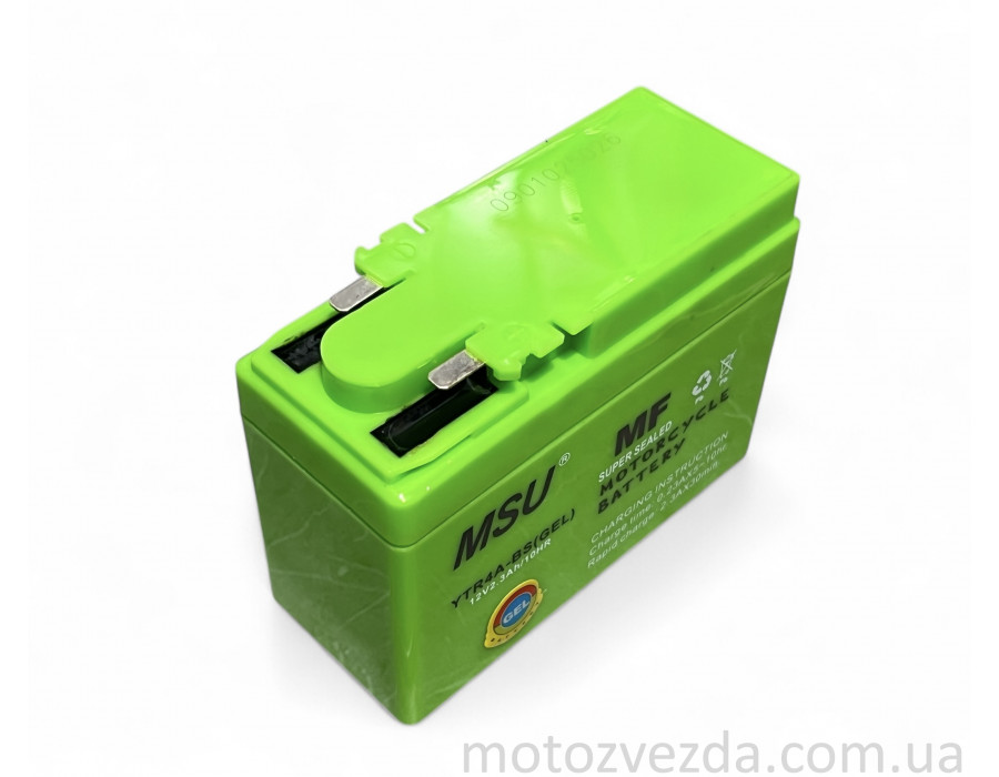 Аккумулятор GEL 12V / 2.3AH HONDA YTR4A-BS MSU