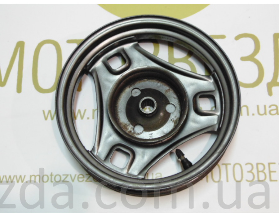 Диск задний J 10x2.15 DOT Suzuki Lets / AD100 ( длина шлицов 350mm. ) темно-зелёный