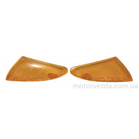 Стекла поворотов (желтые) передние SUZUKI LET'S 2 DX (пара)