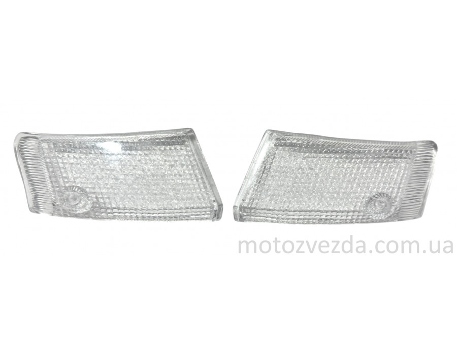 Стекла поворотов передние SUZUKI SEPIA старая (пара) БЕЛЫЕ