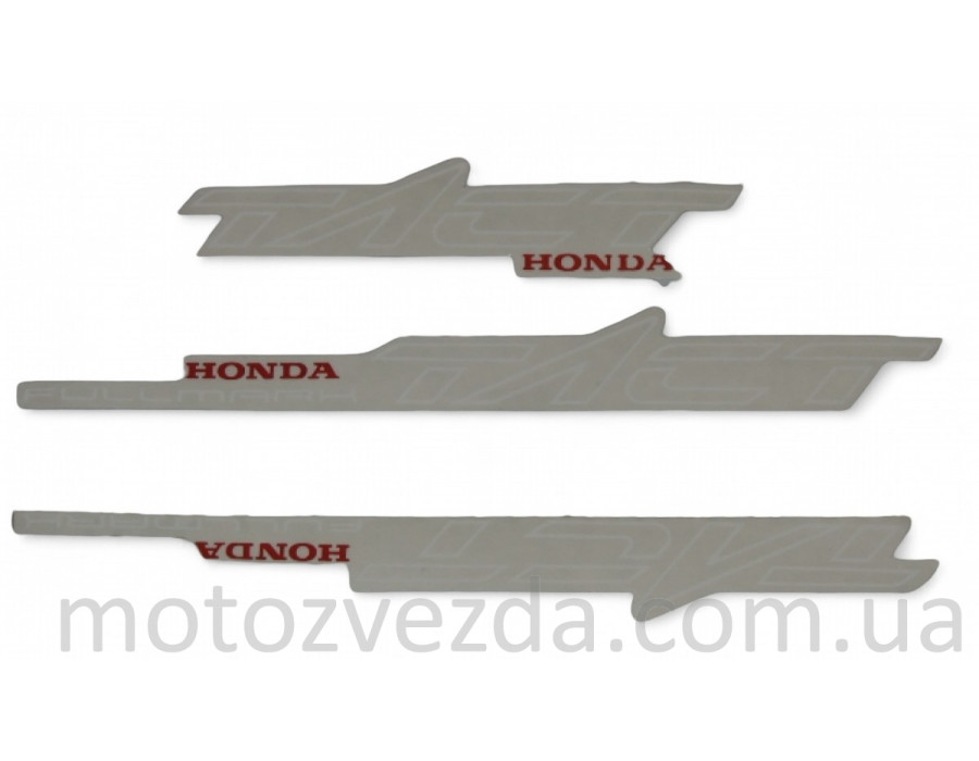 Набор наклеек (0906) HONDA TACT AF16/24 3шт.(белые)