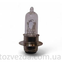 Лампа фари галоген БІЛА P15D-25-1 12V18/18W 1-пелюстка