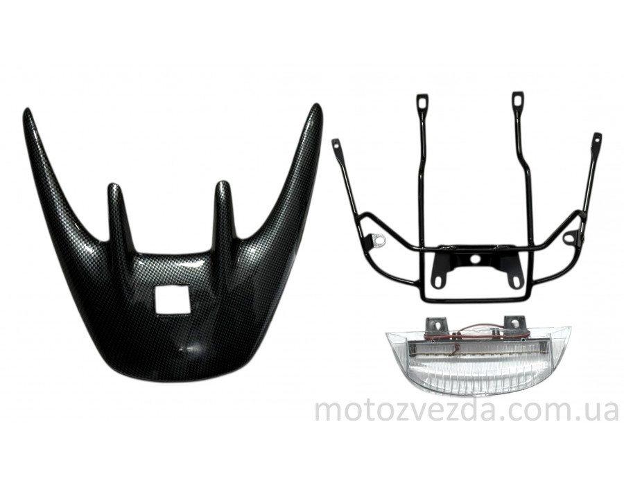 Спойлер у зборі HONDA DIO AF-35 карбоновий
