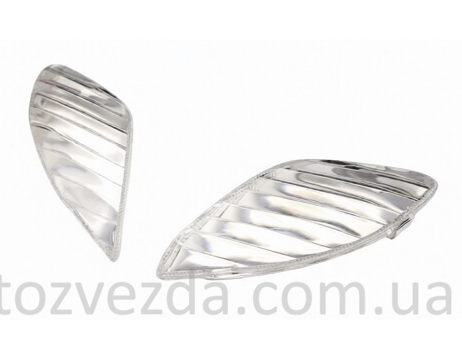 Стекла поворотов передние YAMAHA JOG SA-16/36/39 (пара) БЕЛЫЕ