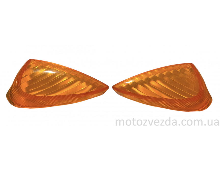 Стекла поворотов оранжевые задние Honda AF-34/35 (пара)
